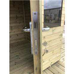 8ft X 6ft Fully Insulated Apex Summerhouse - 64mm Walls, Floor And Roof - Double Glazed Safety Toughened Windows - Epdm Roof + Free Install