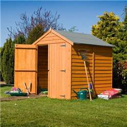 4ft X 6ft  (1.12m X 1.76m) -  Dip Treated Overlap - Apex Garden Shed - Windowless - Double Doors