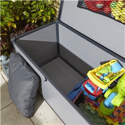 4ft X 2ft (1.25m X 0.62m) Plastic Cushion Box - Light Grey