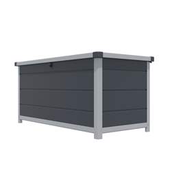 4ft X 2ft (1.25m X 0.62m) Plastic Cushion Box - Dark Grey