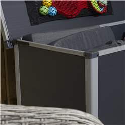 4ft X 2ft (1.25m X 0.62m) Plastic Cushion Box - Dark Grey