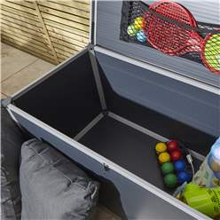 4ft X 2ft (1.25m X 0.62m) Plastic Cushion Box - Dark Grey