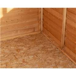 6ft X 4ft  (1.83m X 1.20m) - Super Value Overlap - Apex Wooden Garden Shed - Windowless - Single Door