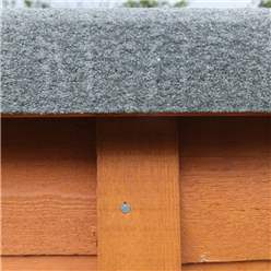 6ft X 4ft  (1.83m X 1.20m) - Super Value Overlap - Apex Wooden Garden Shed - Windowless - Single Door