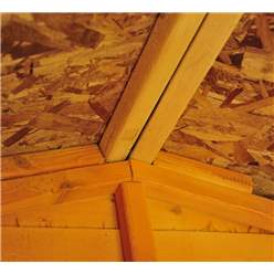 4ft X 3ft (0.91m X 1.20m) - Overlap Shed - Double Doors - Windowless + Shelving