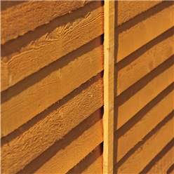 8ft X 6ft  (2.39m X 1.83m) - Pressure Treated - Super Value Overlap - Apex Wooden Garden Shed - Windowless - Single Door