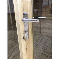 12ft X 10ft Pressure Treated Tongue & Groove Apex Summerhouse - Long Windows - With Higher Eaves And Ridge Height + Overhang + Toughened Safety Glass + Euro Lock With Key + Super Strength Framing 12ft X 10ft Pressure Treated Tongue & Groove Apex Summerhouse - Long Windows - With Higher Eaves And Ridge Height + Overhang + Toughened Safety Glass + Euro Lock With Key + Super Strength Framing