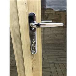 13ft X 12ft Pressure Treated Tongue & Groove Apex Summerhouse - Long Windows - With Higher Eaves And Ridge Height + Overhang + Toughened Safety Glass + Euro Lock With Key + Super Strength Framing 13ft X 12ft Pressure Treated Tongue & Groove Apex Summerhouse - Long Windows - With Higher Eaves And Ridge Height + Overhang + Toughened Safety Glass + Euro Lock With Key + Super Strength Framing