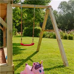 8ft X 9ft Beach Hut Playhouse With Swing (2.43m X 2.78m)