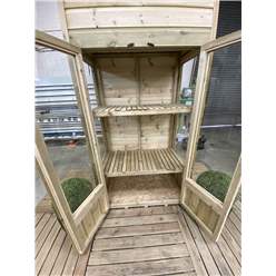 3ft X 2ft - Pent Mini Greenhouse Pressure Treated Tongue And Groove