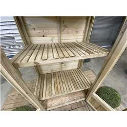 3ft X 2ft - Pent Mini Greenhouse Pressure Treated Tongue And Groove