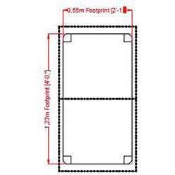 4ft X 2ft Stowe Pressure Treated Wooden Seat Open Back Arbour