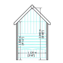 4ft X 2ft Stowe Seat Arbour
