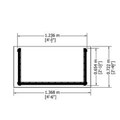 4ft X 2ft Stowe Seat Arbour