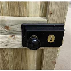 8ft X 4ft Security Pressure Treated Tongue & Groove Apex Shed + Single Door + Safety Toughened Glass + 12mm Tongue And Groove Walls, Floor And Roof With Rim Lock & Key