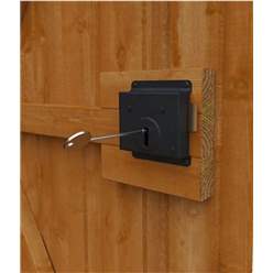 12ft X 4ft Windowless Tongue And Groove Pent Shed (12mm Tongue And Groove Floor And Roof)