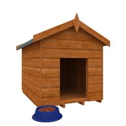 4ft X 3ft Tongue And Groove Super Dog Kennel (12mm Tongue And Groove Floor And Apex Roof)