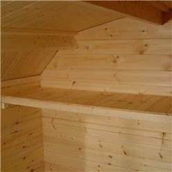 12ft X 8ft Neo Barn 28mm Log Cabin (19mm Tongue And Groove Floor And Roof) (3550x2350)