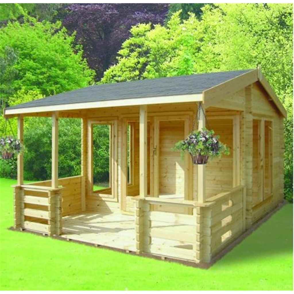 Stowe Log Cabins (S) 3.89m X 6.39m Log Cabin