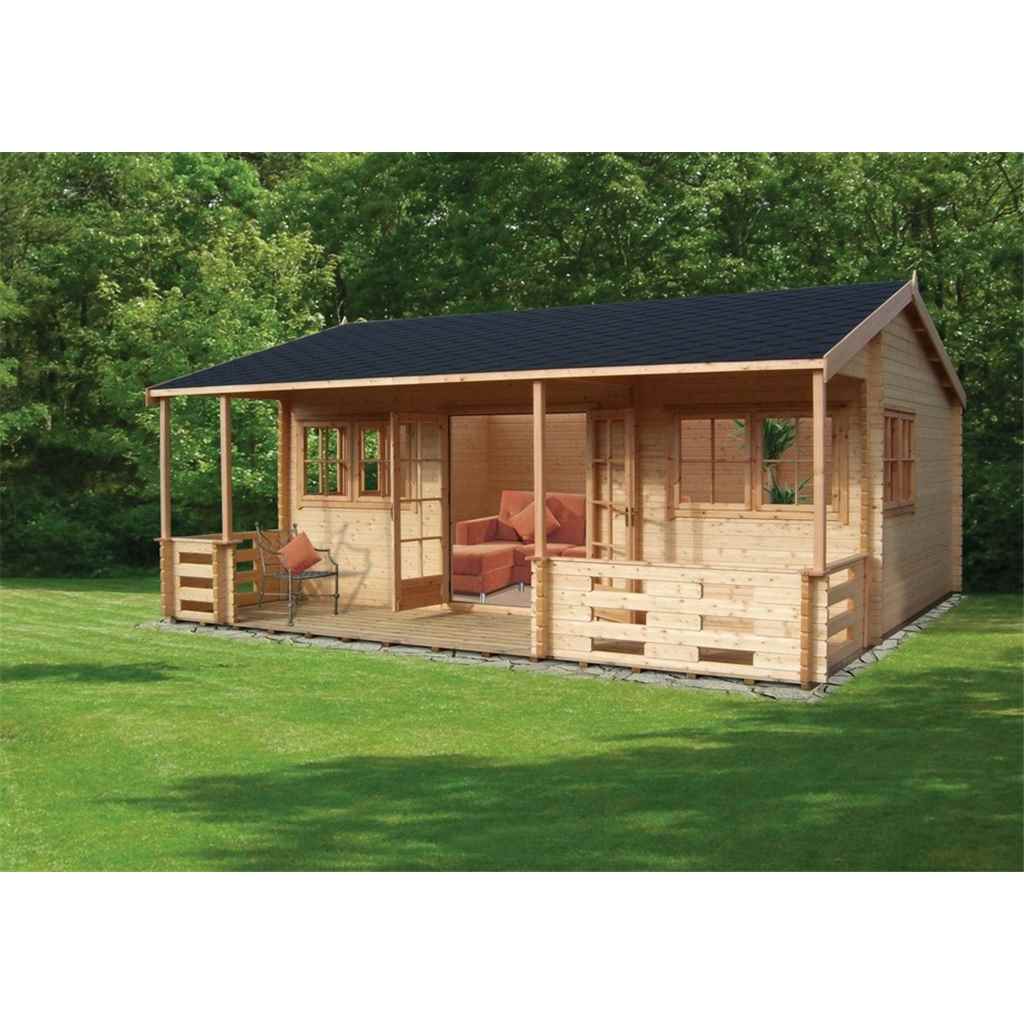 ShedsWarehouse Stowe Log Cabins S 5 39m X 5 90m Log Cabin