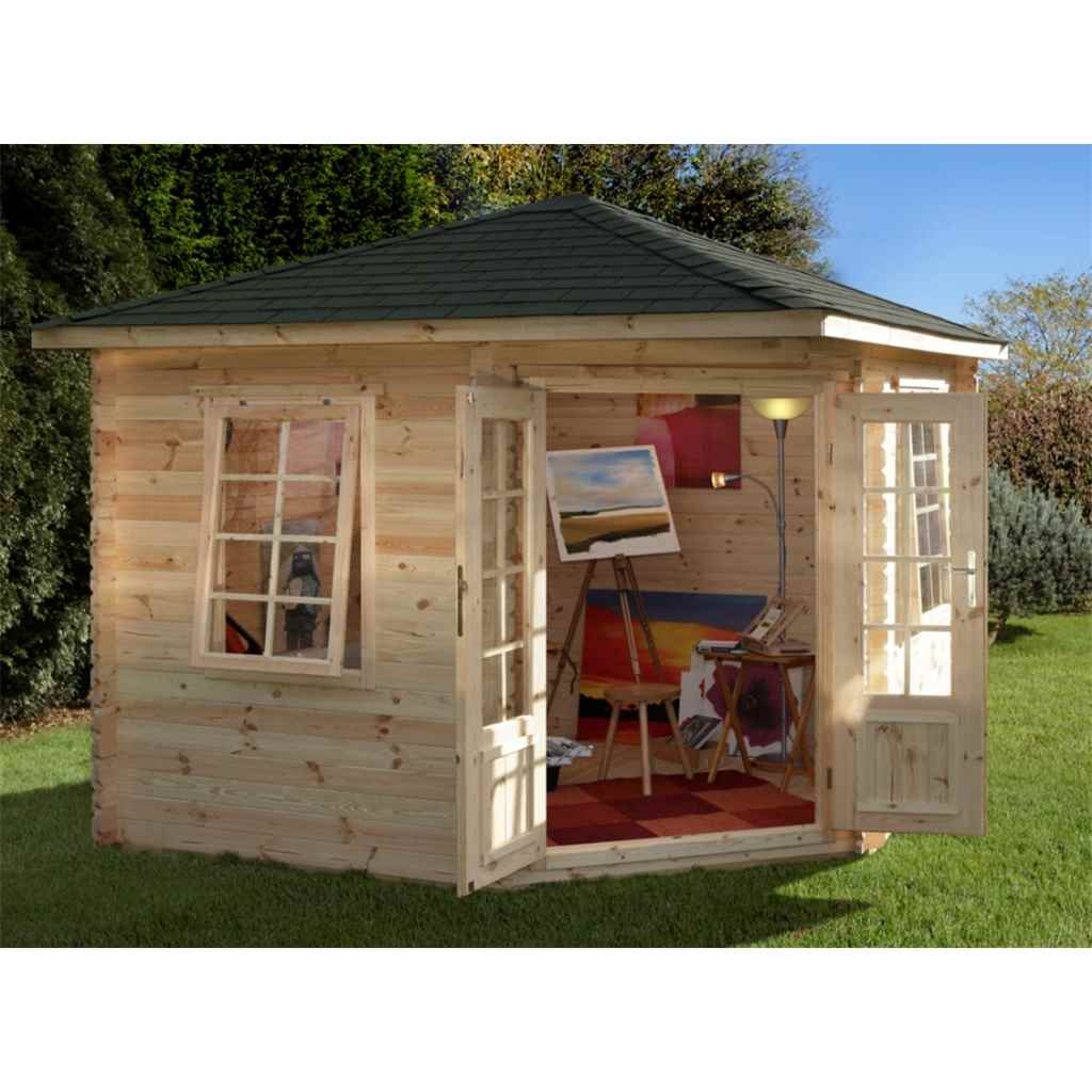 Hanbury Log Cabins (F) 3m X 3m Corner Log Cabin