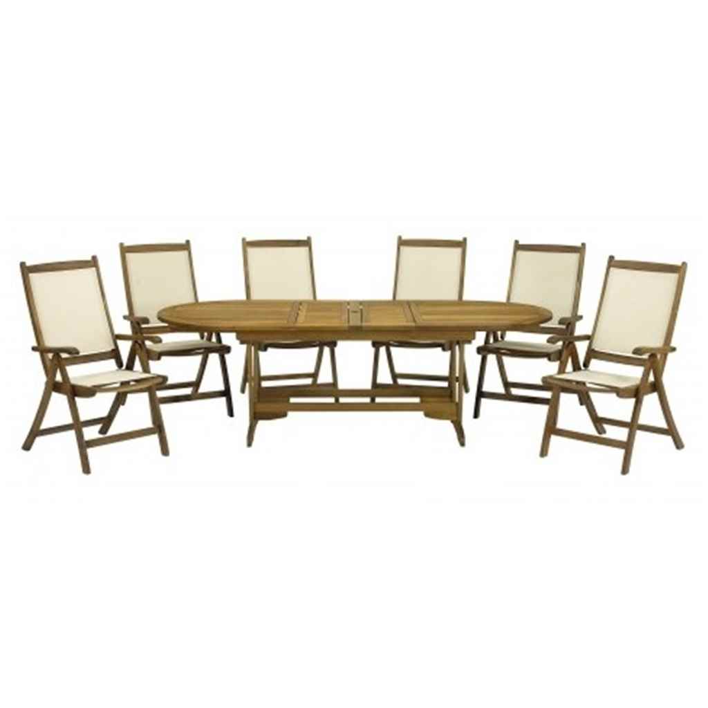 Garden Furniture Royal Craft Acacia 6 Seater