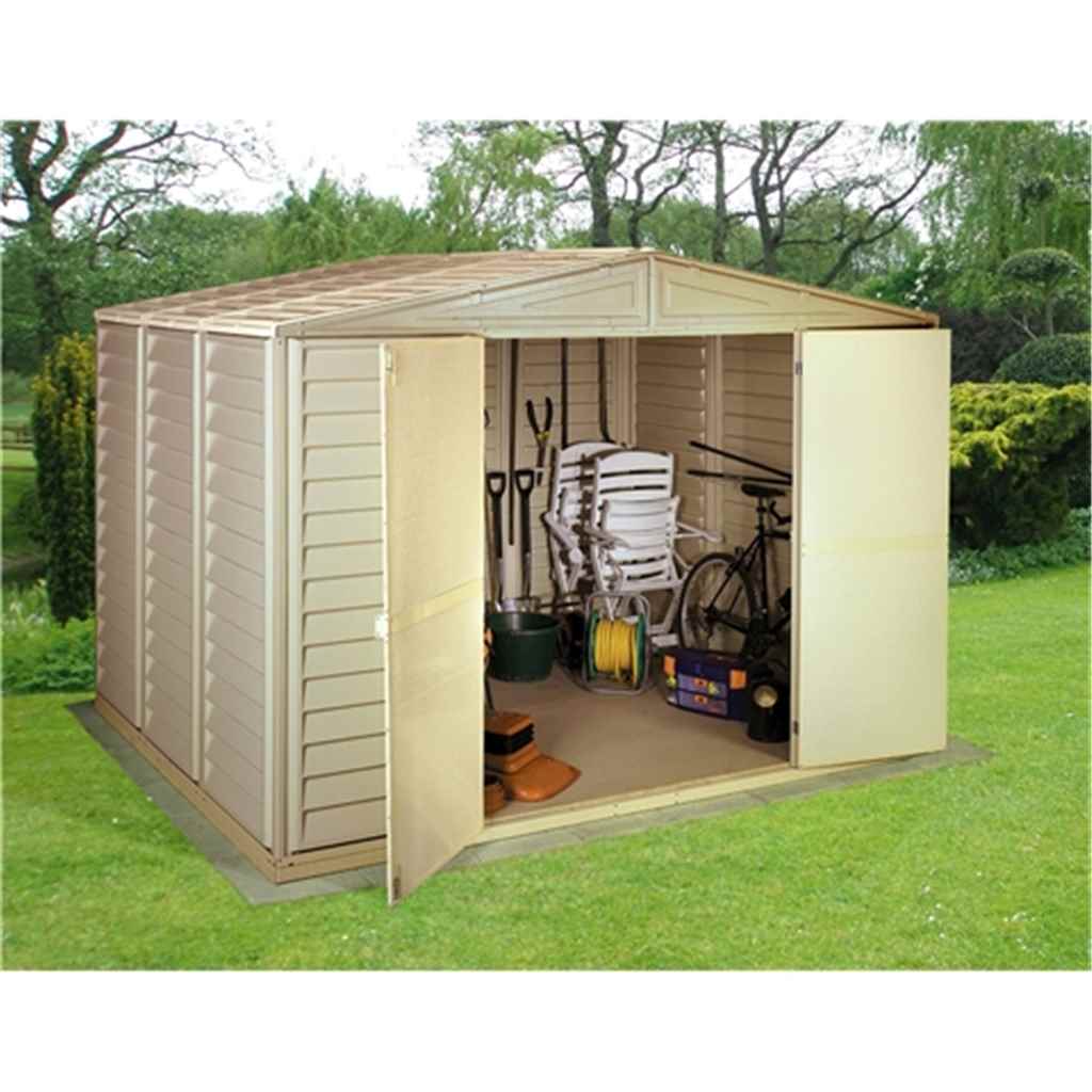 Outdoor utility shed large pvc