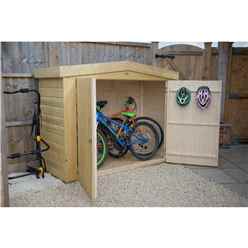 Pressure Treated  Shiplap Apex Large Outdoor Store (152 X 198 X 81cm)