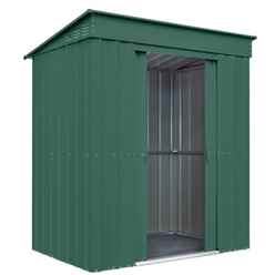 6ft X 4ft Premier Easyfix - Pent - Metal Shed - Heritage Green (1.80m X 1.24m)