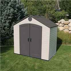 8ft X 5ft Life Plus Plastic Apex Shed With Plastic Floor (2.43m X 1.52m)