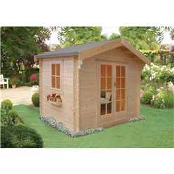 2.99m X 3.59m High Spec Log Cabin - 28mm Wall Thickness