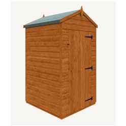 4ft X 4ft  Windowless Tongue And Groove Shed (12mm Tongue And Groove Floor And Apex Roof)