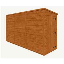 12ft X 4ft Windowless Tongue And Groove Pent Shed (12mm Tongue And Groove Floor And Roof)