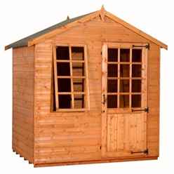 5ft X 7ft Georgian Style Summerhouse (12mm Tongue And Groove Floor And Apex Roof)