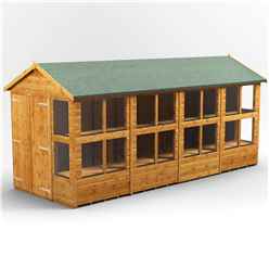 14ft x 6ft Premium Tongue and Groove Apex Potting Shed - Double Doors - 18 Windows - 12mm Tongue and Groove Floor and Roof