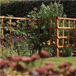 Pack Of 3 - 6 X 1 Heavy Duty Trellis Panel Dip Treated