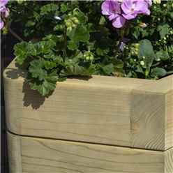 Pressure Treated Corner Planter