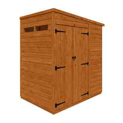 4ft X 6ft Tongue And Groove Double Door Security Shed (12mm Tongue And Groove Floor And Pent Roof)