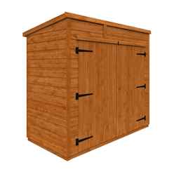 6ft X 3ft Tongue And Groove Pent Bike Shed (12mm Tongue And Groove Floor And Pent Roof)