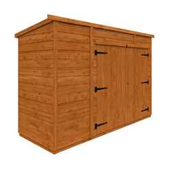 8ft X 3ft Tongue And Groove Pent Bike Shed (12mm Tongue And Groove Floor And Pent Roof)