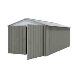 Yardmaster 9 1 X 16 4 Apex Metal Garage + Free Anchor Kit (2.8m X 5.0m)