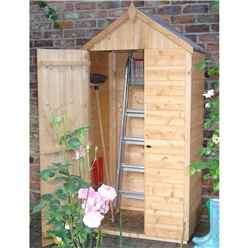 3ft X 2ft  (0.87m X 0.56m) - Handy Tongue & Groove Apex Store - Windowless - Single Door - 11mm Solid Osb Floor