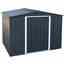 8ft X 8ft Value Apex Metal Shed - Anthracite Grey (2.62m X 2.42m)