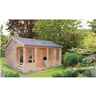 5.49m X 5.95m  Log Cabin Including Veranda - 44mm Wall Thickness