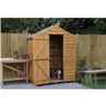 Installed 3ft X 5ft (0.9m X 1.6m) Windowless Overlap Apex Shed With Single Door - Modular - Installation Included - *door Is On The 5ft Side