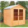 6ft X 6ft (1.76m X 1.83m) - Value Overlap Summerhouse - Double Doors - 11mm Osb Floor & Roof