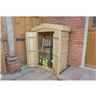 Installed Pressure Treated Overlap Apex Garden Store (132 X 108 X 55cm) - Installation Included