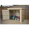 Installed Pressure Treated Shiplap Pent Large Outdoor Store (145 X 193 X 85cm) - Installation Included