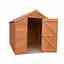 Installed 6ft X 4ft Value Windowless Overlap Apex Wooden Garden Shed Dip-Treated  - Single Door (10mm Solid Osb Floor) Installation Included