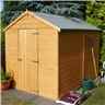 Installed - 8ft X 6ft (2.38m X 1.79m) - Tongue & Groove - Apex Garden Shed - 1 Window - Single Door - 10mm Osb Floor Installation Included